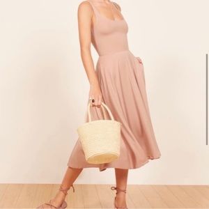 Reformation Rou Knit Blush Dress